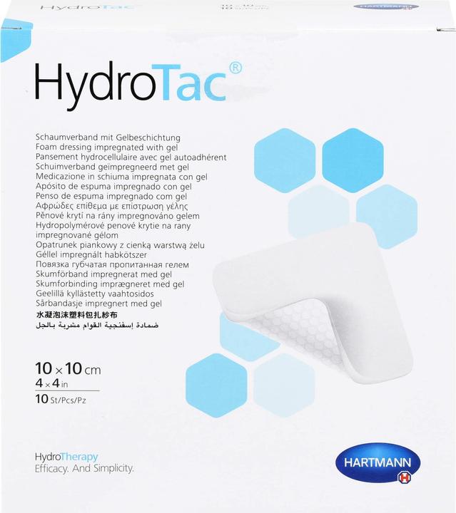 Produktbild Hartmann HYDROTAC Schaumverband 10x10 cm steril, 10 St VER