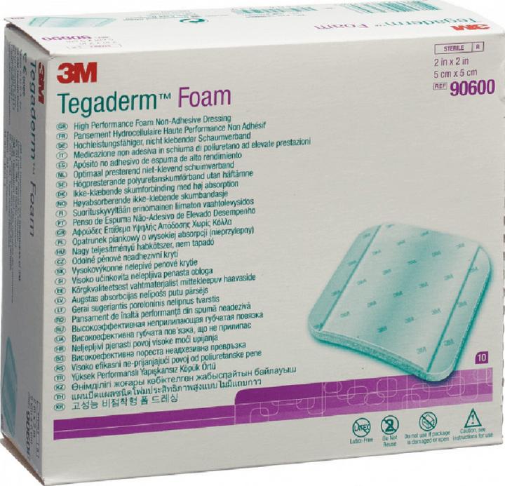 Image du produit 3M Pansement mousse Tegaderm Foam 5cmx5cm (10 pcs)