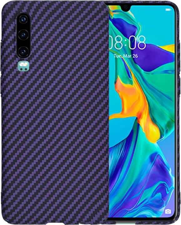 Actual product image Techsuit - Carbonite FiberShell - Huawei P30 - Purple (Huawei P30)