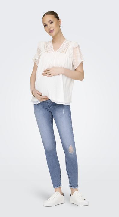 Actual product image Only Maternity OLMBlush Ankle Raw Skinny Fit Jeans Skinny Jeans (30)