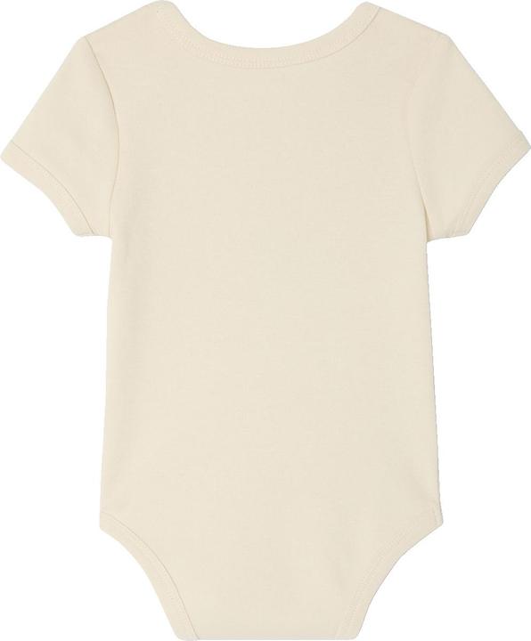 Actual product image Vertbaudet Bio-Kollektion: 3er-Pack mitwachsende Baby Bodys mit kurzen Ärmeln (68)