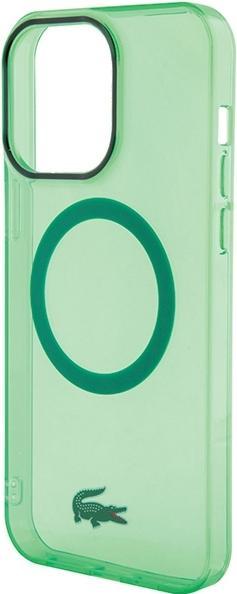 Image du produit Lacoste LCHMP15XULON iPhone 15 Pro Max 6.7" zielony/green étui rigide transparent MagSafe (Apple iPhone 15 Pro Max)