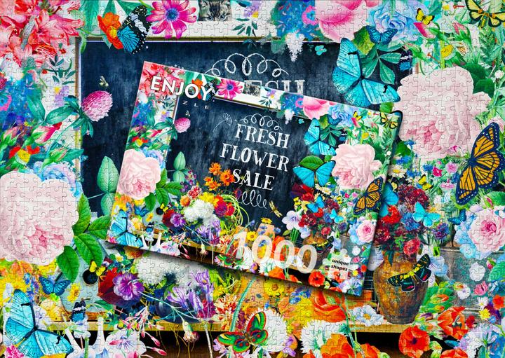 Actual product image Enjoy Puzzle Puzzle 1000 pieces - Flower Sale (1000 pieces)