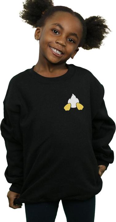 Actual product image Disney Girls Donald Duck Backside Breast Print Sweatshirt (152, 158)
