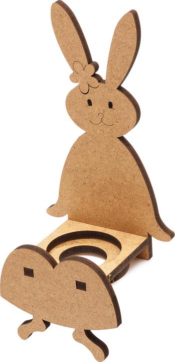 Immagine prodotto VBS Sgabello "Daisy il coniglietto", legno MDF, circa h 21,5 x l 9,5 x p 7,5 cm