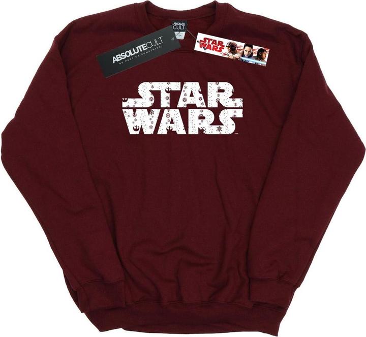 Actual product image Star Wars Mens Christmas Logo Sweatshirt (XL)