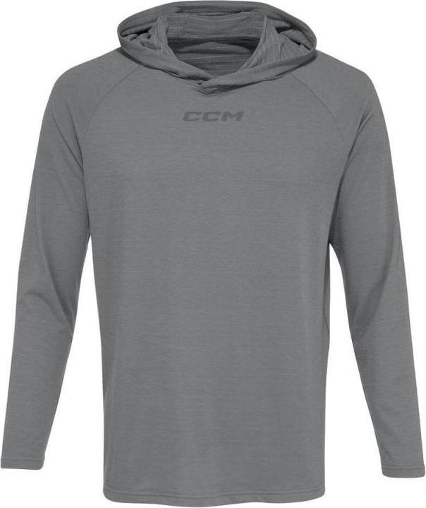 Actual product image CCM Long-sleeved premium training hoodie (M, temno siva (mottled grey)) (M)
