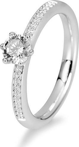 Immagine prodotto Breuning Anello di fidanzamento con pavé (48, Oro 750/18 K)