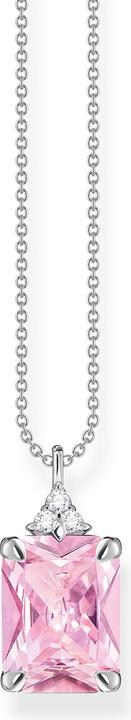 Produktbild Thomas Sabo Kette pinker Stein silber (925er Silber, 40 - 45 cm)