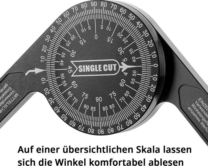 Actual product image Stahlwerk Protractor 360° degree aluminium mitre protractor