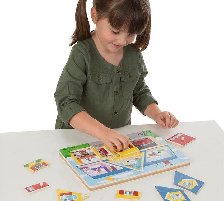 Image du produit Melissa & Doug Puzzle sonore - Maison (8 pièces)