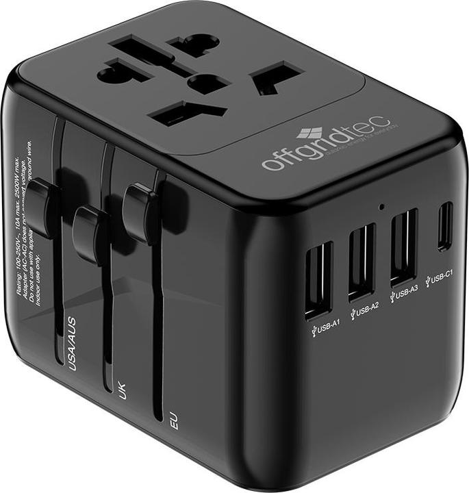Actual product image Offgridtec Universal travel adapter