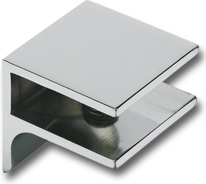 Actual product image Fonsegrive Glass shelf clamp support Pula, glass 8-10 mm, width 30 mm, polished chrome-plated brass (1 pcs.)
