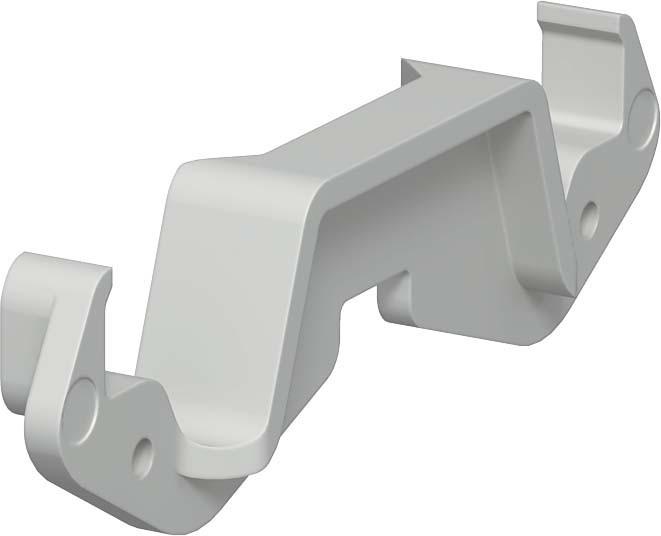 Image du produit OBO Bettermann KL80A Agrafe de canal pour ouverture de système 80 PC/ABS gris clair RAL7035 6288640