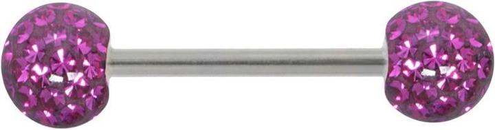 Bijouteria Zungenpiercing (Chirurgenstahl, Kristall)