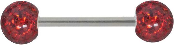 Bijouteria Zungenpiercing (Chirurgenstahl, Kristall)