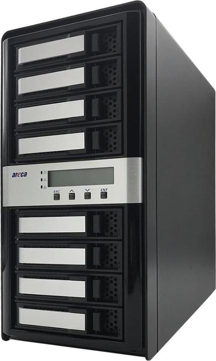 Actual product image Areca ARC-8050T3U-8 - Tower - ROC - Black