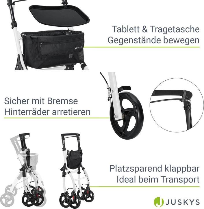 Actual product image Juskys Aluminium Wohnungsrollator