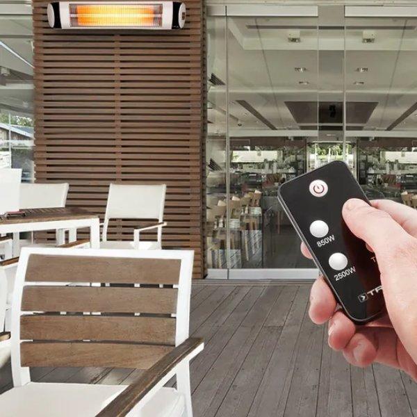 Actual product image Trotec Quartz infrared heater IR 2570 S, Name: IR 2570 S heater, Dimensions (mm): 90 x 900 x 200, We
