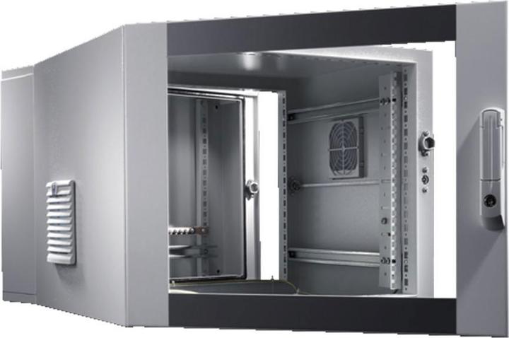 Actual product image Rittal Wall-mounted housing EL, 3-part preassembled with profile rails (15 RU, 19 inch rack)