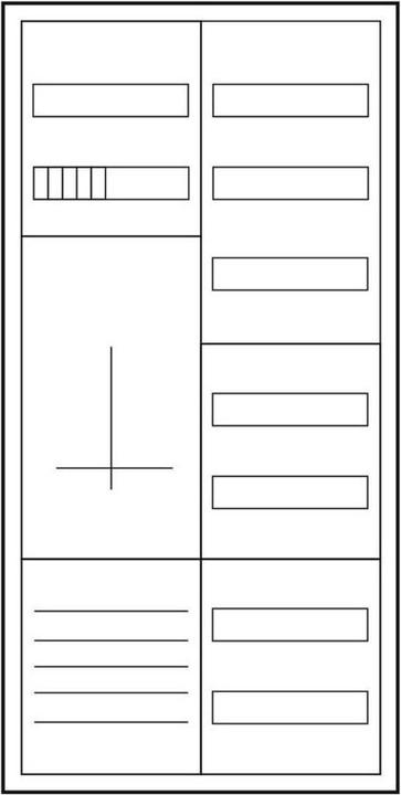 Eaton Zähler-Komplettschrank für 3-Punktbefestigung, ohne Bestückung 193708