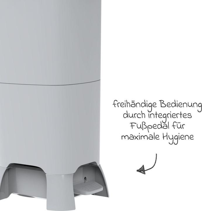 Produktbild Diaper Champ Windeleimer One Maxi Handsfree 120 l Silber