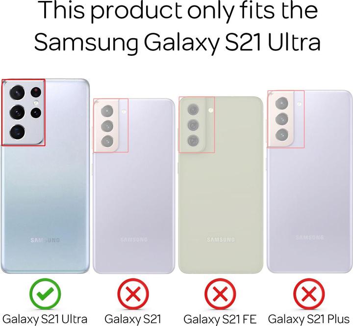 Actual product image Nalia Extra Thin Cell Phone Case (Samsung Galaxy S21 Ultra)