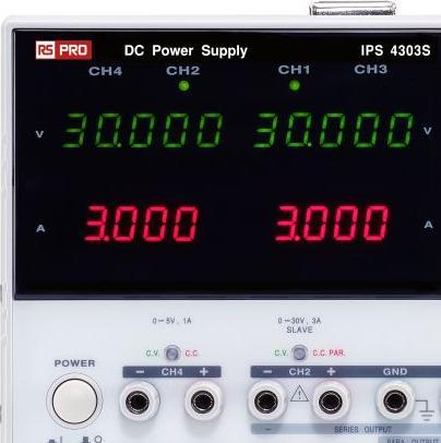 Actual product image Rs Pro 4ch,195W programmable linear DC P/S