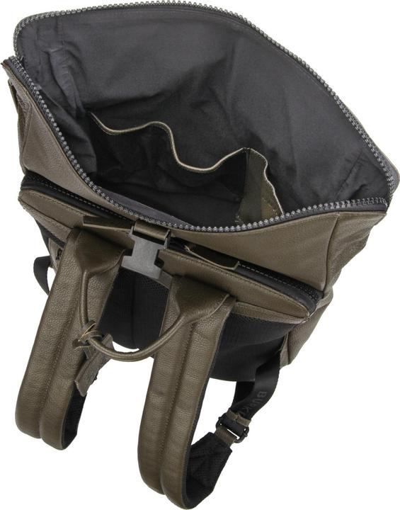 Image du produit Burkely Minimal Mason Unisex Rolltop -Rucksack - 14 -Zoll -Laptop -Kompartiment - Grün (21 l)
