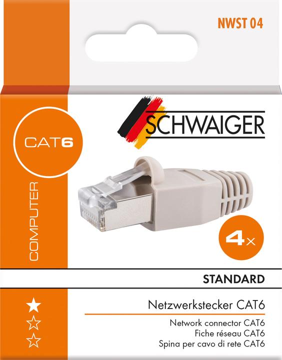 Produktbild Schwaiger Netzwerkstecker Kat. 6 RJ45 (Netzwerkkabel Stecker)