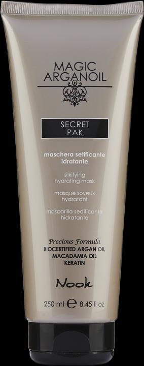 Nook Pak Secret Mask Feuchtigkeitsspendende Maske mit Arganöl, Keratin und Macadamiaöl 250ml (250 ml)