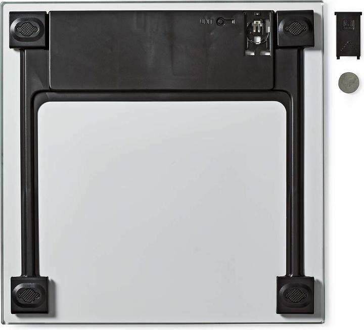 Produktbild Nedis Personenwaage | Digital | Weiss | Gehärtetes Glas | max. Wiegekapazität: 150 kg (150 kg)