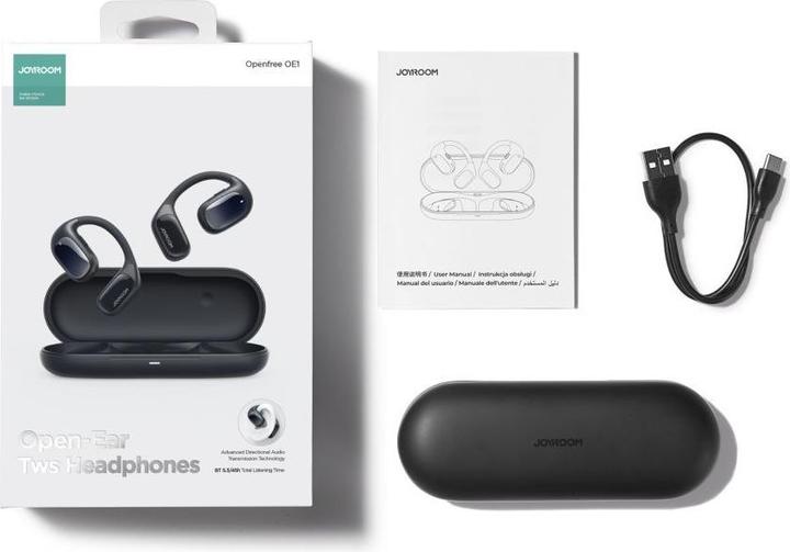 Produktbild Joyroom Openfree JR-OE1 kabellose On-Ear-Kopfhörer – dunkelblau (18 h, Kabellos)