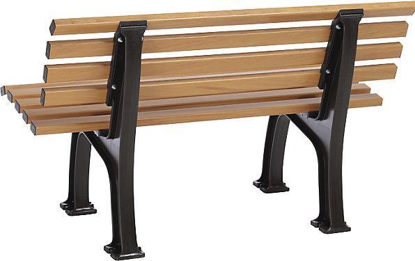 Produktbild Blome Parkbank aus Kunststoff, mit 9 Leisten, Breite 1200 mm, Holzoptik