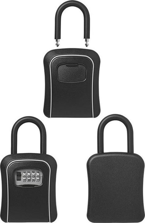 Actual product image ProPlus Key safe with number combination with metal U-bolt