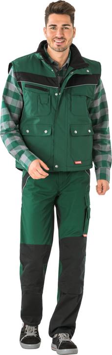 Planam unisex wintergilet PLALINE groen, zwart maat 2XL (XXL)