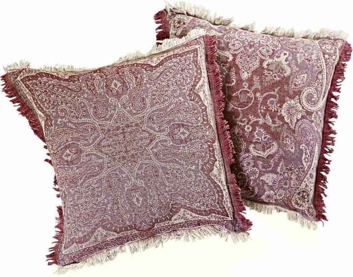 Loberon Cushion cover set of 2 Lentilles purple (40 x 40 cm)