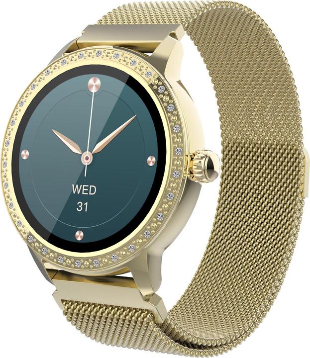 Produktbild Denver SW-360 Gold intelligente Uhr mit Mesh-Armband