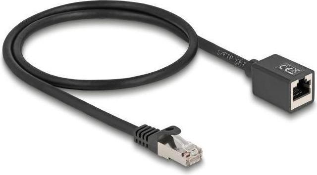 Actual product image Delock Network extension cable RJ45 plug to RJ45 socket (S/FTP, CAT6a, 0.50 m)