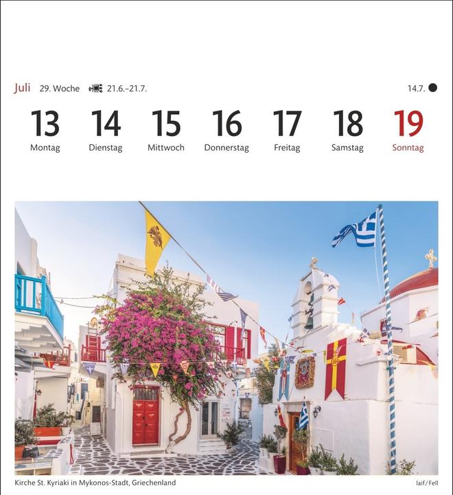 Actual product image Harenberg Traumziele Sehnsuchtskalender 2026 - Wochenkalender mit 53 Postkarten (German)
