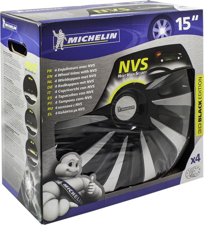 Produktbild Michelin 9122, 38.1 cm (15"), Acrylonitrile butadiene styrene (ABS), Black, Silver, Any brand, Windo (4 Stück, 15")