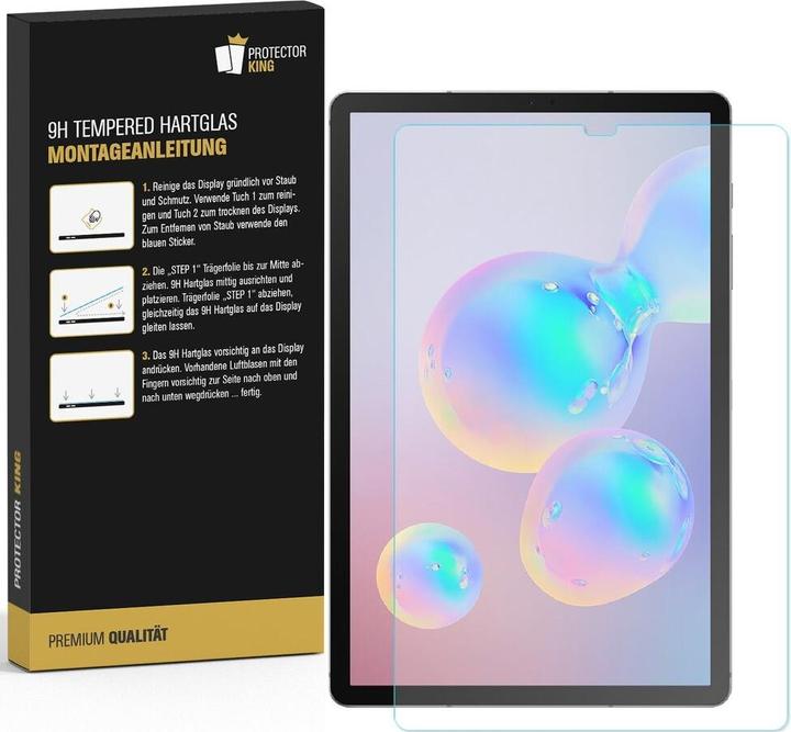 Actual product image Protectorking 2x real tempered 9H armoured glass 3D CLEAR (2 Piece, Galaxy Tab S6)