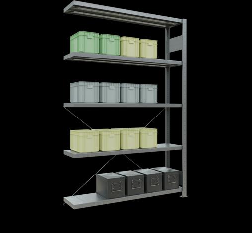 Actual product image Schulte Lagertechnik MULTIplus250 boltless bay system with cross brace