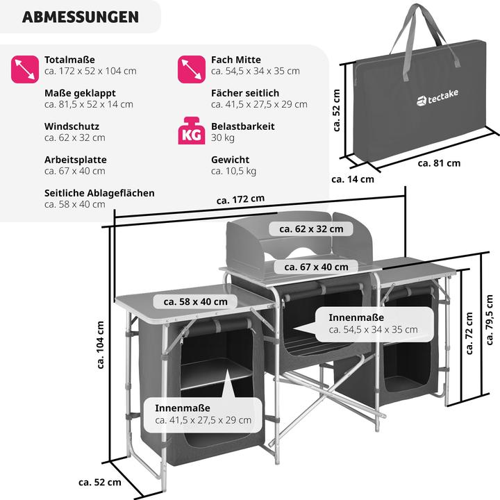 Produktbild tectake Campingküche