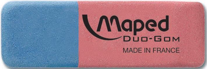 Produktbild Maped Kautschuk-Radierer Duo-Gom, mittel, blau/rot