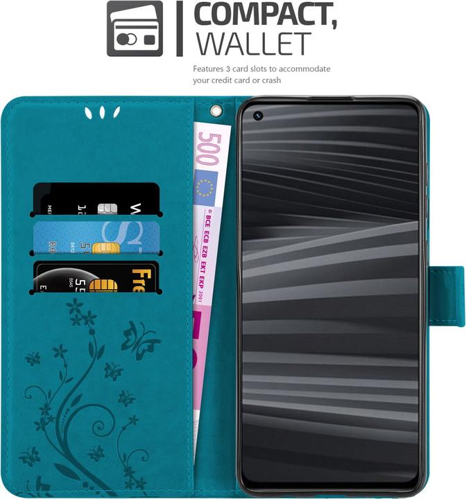 Actual product image Cadorabo Flower Book Cover for Realme GT 2 / GT Neo 2 (Realme GT Neo 2, Realme GT 2)