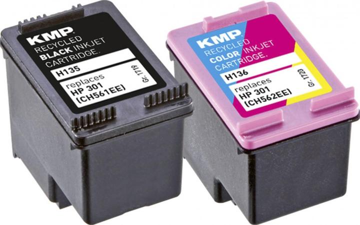 Image du produit KMP H135V Multipack BK/Color compatible avec HP CH 561/562 (M, CF, C, Y)