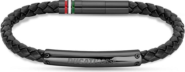 Ducati Vittoria Armband (22 cm, Leder, Edelstahl)