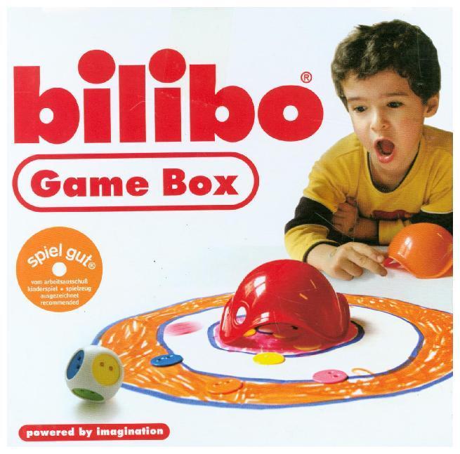 Produktbild Moluk Bilibo Game Box Spielset mit Würfel (Englisch, Deutsch, Französisch, Italienisch, Schweizerdeutsch)