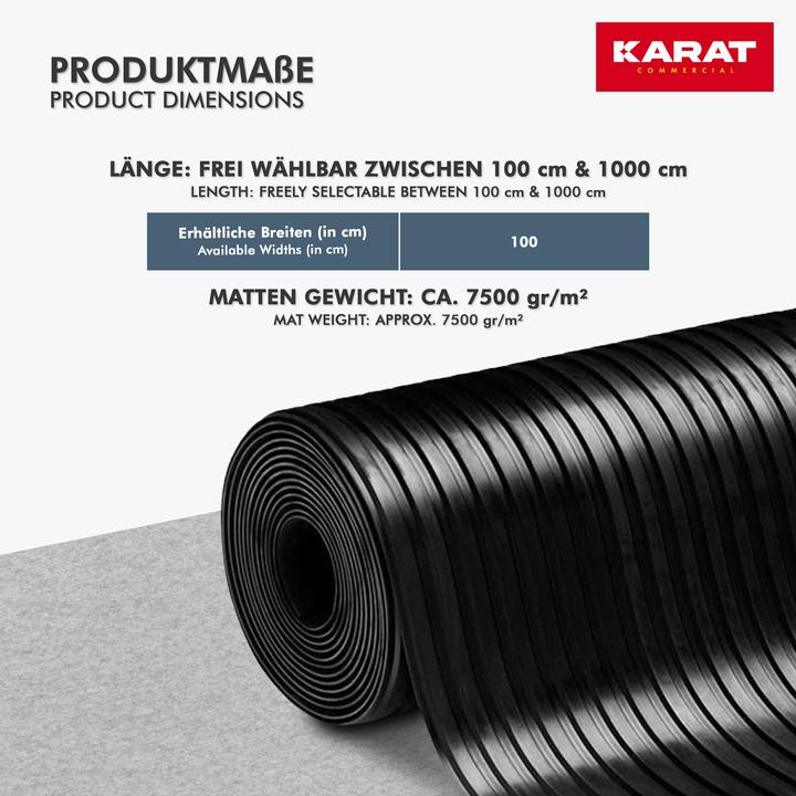 Produktbild Karat Breit gerippt (100 x 100 cm)